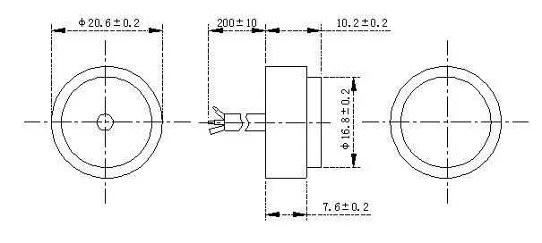 Piezoelectric Transducer Micro 1mhz Ultrasonic Flow Sensor 1