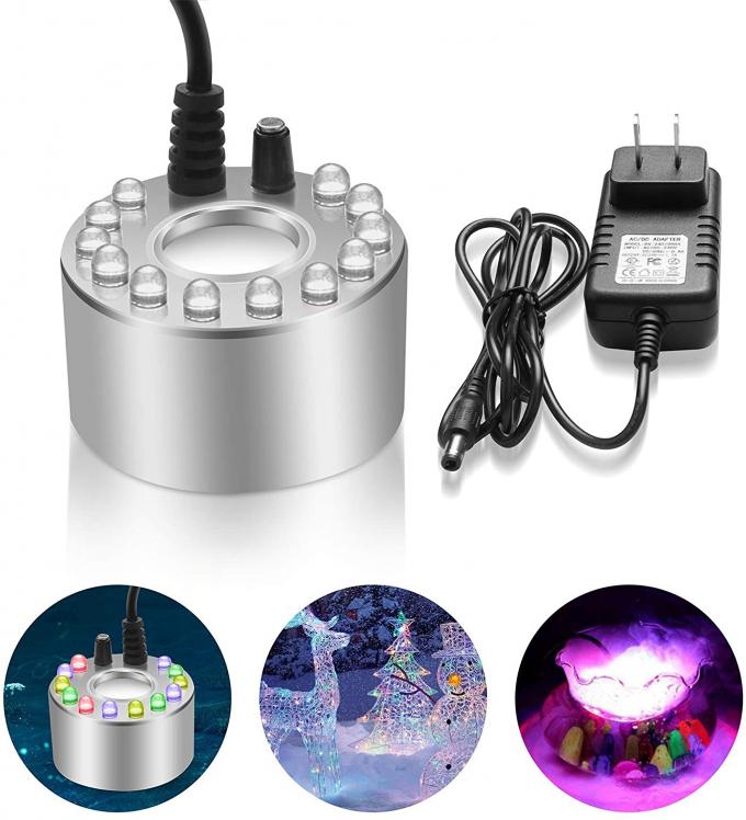 Indoor LED Mister Fogger with Light Witch Cauldron Diffuser Fountain Pond Fog Machine Ultrasonic Atomizer 2
