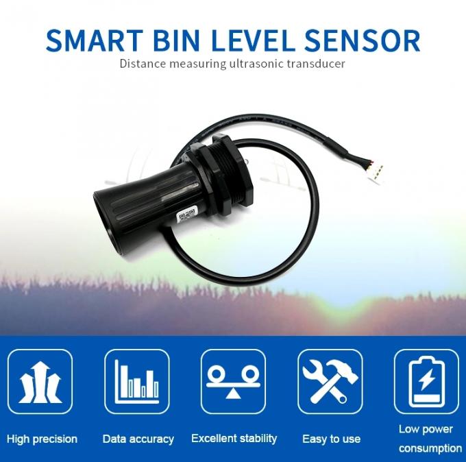 Waterproof Bin Level Distance Measuring Ultrasonic Liquid Level Sensor 0