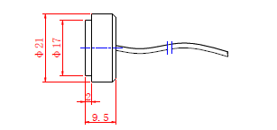 1MHz Insert Type Ultrasonic Flow Sensor , Liquid Flow Sensors For Pipes