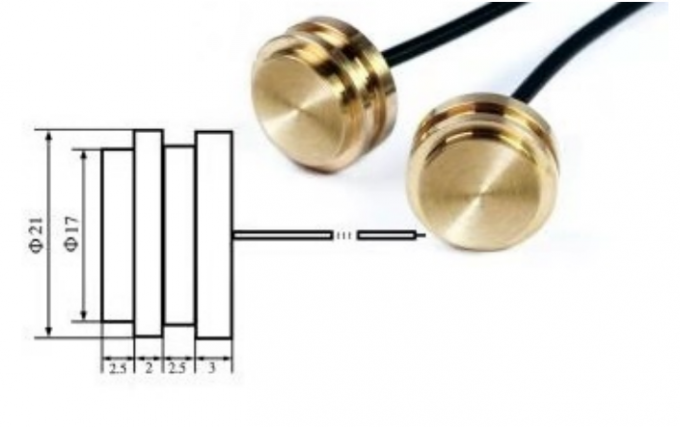 17mm Ultrasonic Flow Sensor Copper Case For Intelligent Water Meter Measurement 0